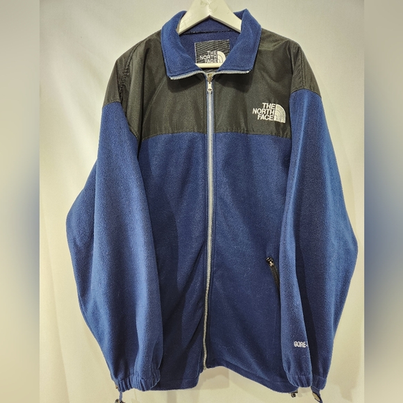 Throwback NORTH FACE 3-in-1 Triclimate Goretex Fleece Navy Blue Black Jacket XXL - Picture 11 of 16